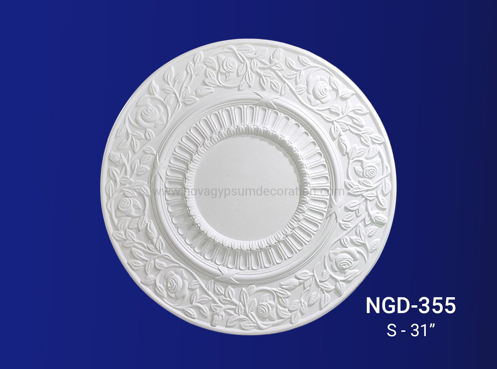 Gypsum-Plaster-Ceiling-Rose-Design-And-Model-NGD-355