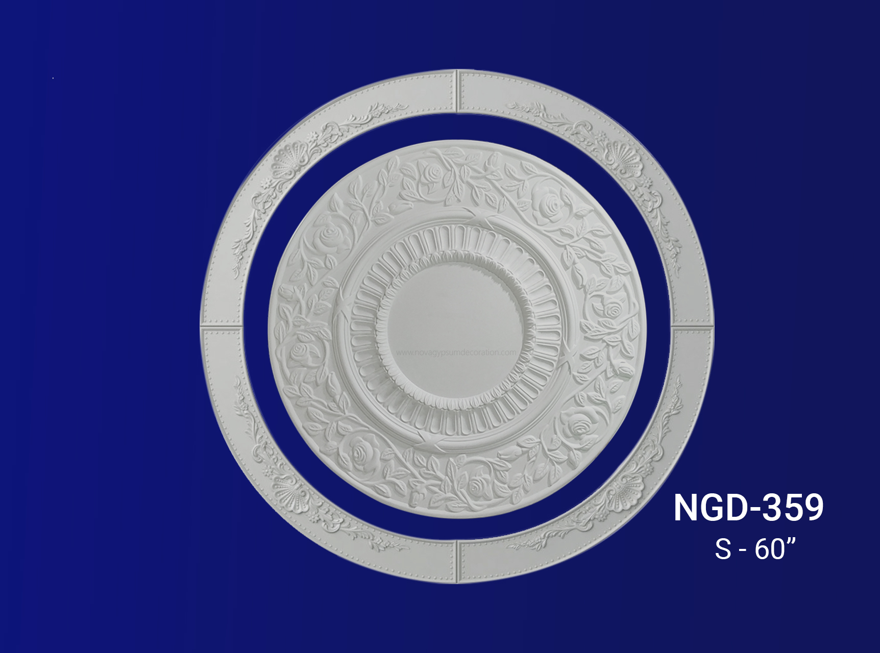 Gypsum-Plaster-Ceiling-Rose-Design-and-Model-NGD-359