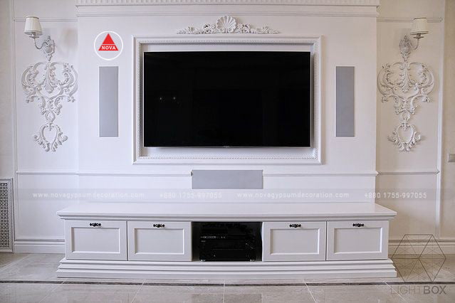 Gypsum-TV-Cabinet-Design-And-Model-NGD-18