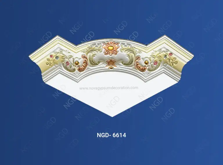 Antique-Color-Paint-Cornice-Corner-Gypsum-Design-And-Model-NGD-6614