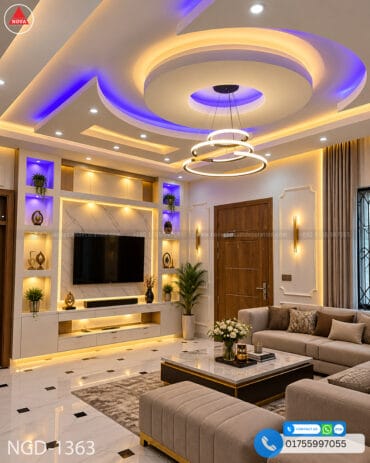 Nova Gypsum Decoration’s Gypsum Board Ceiling Design NGD-1363