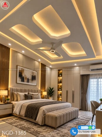 Gypsum Board Ceiling Design NGD-1365
