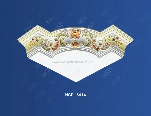 Antique-Color-Paint-Cornice-Corner-Gypsum-Design-And-Model-NGD-6614