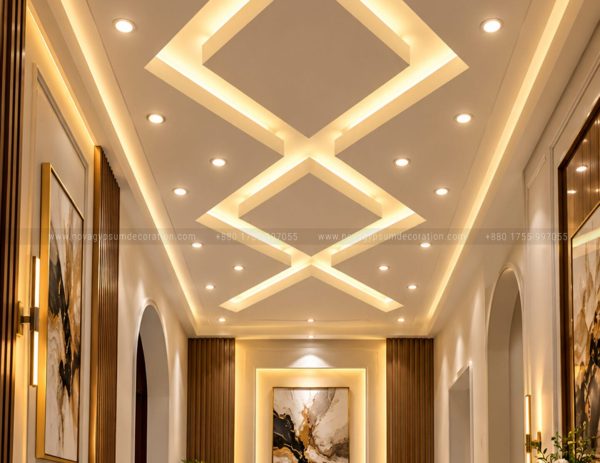 Gypsum Board Ceiling Design NGD-1367