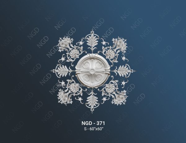 Gypsum-Plaster-Ceiling-Rose-Design-and-Model-NGD-371