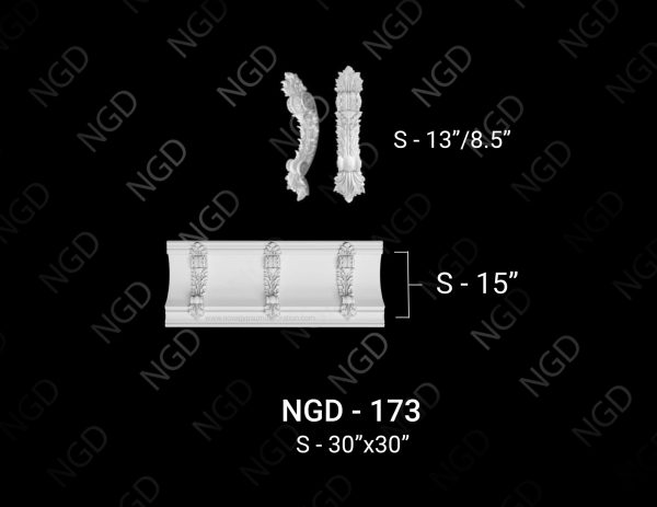 Gypsum-Plaster-Cornice-Strip-Design-and-Model-NGD-173