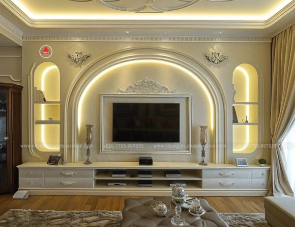 Gypsum-TV-Cabinet-Design-And-Model-NGD-10