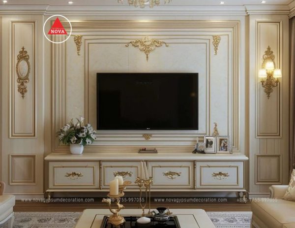 Gypsum-TV-Cabinet-Design-And-Model-NGD-13