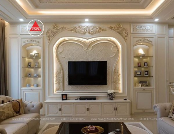 Gypsum-TV-Cabinet-Design-And-Model-NGD-14