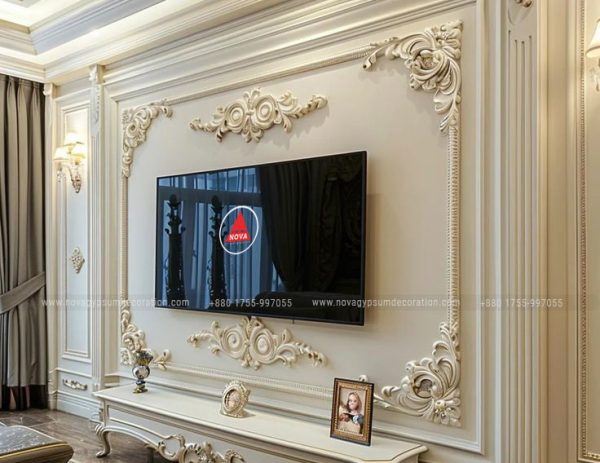 Gypsum-TV-Cabinet-Design-And-Model-NGD-17