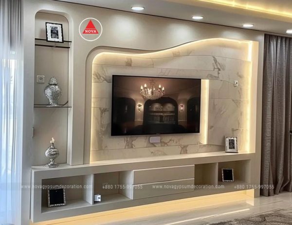 Gypsum-TV-Cabinet-Design-And-Model-NGD-25