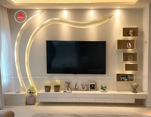 Gypsum-TV-Cabinet-Design-And-Model-NGD-28