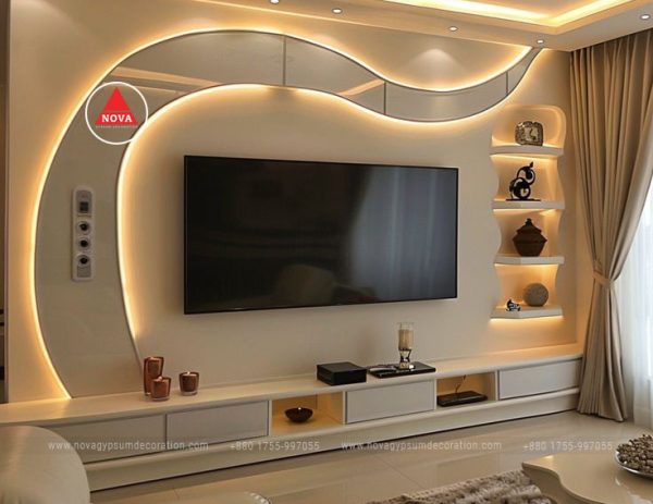 Gypsum-TV-Cabinet-Design-And-Model-NGD-40