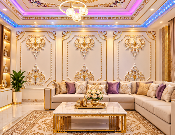 Opulent Neoclassical Living Room Opulent Neoclassical Living Room