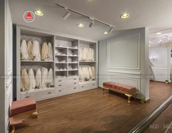 Showroom Gypsum Interior Design and Model NGD-3402